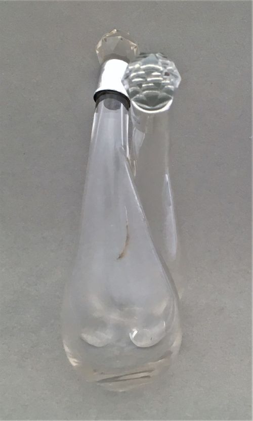 fig 1. A silver mounted double vinegar & oil bottle