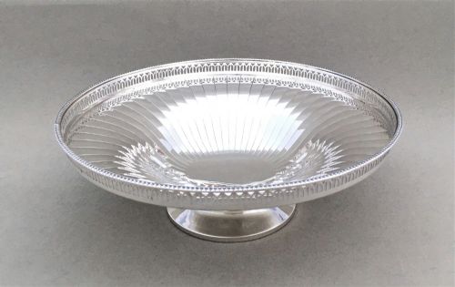 A Gorgeous Silver Fluted Pedestal Bowl