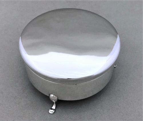 fig 1. A large & stylish silver trinket box