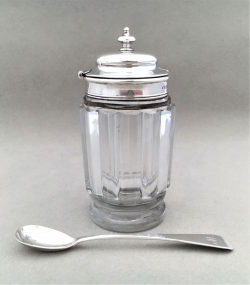 A Silver Mounted George IV Dry Mustard