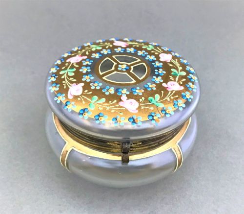 fig 1. An exquisite french gilded & enamelled trinket pot