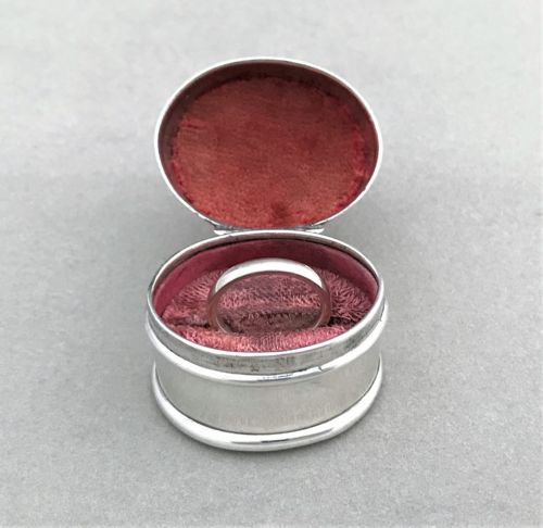 A George V Silver Ring Box
