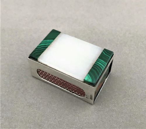 An Attractive Silver Match Box Case
