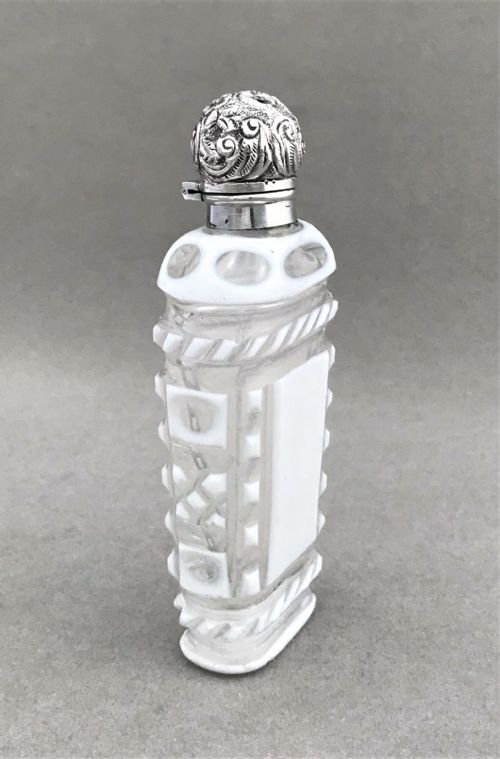 fig 1. A Fabulous silver mounted cut through scent bottle