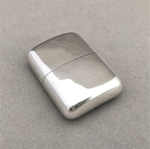 fig 1. A rare Chester silver pocket hip flask