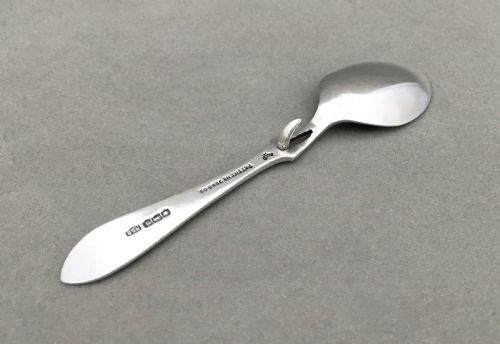 fig 1. A desirable George V silver honey spoon