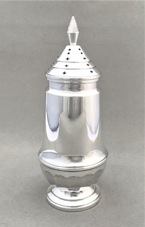 A Quality Art Deco Silver Sugar Caster
