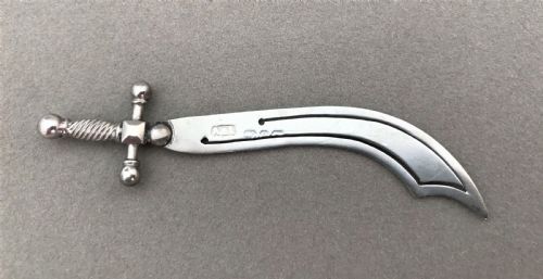 fig 1. A novelty silver Victorian bookmark