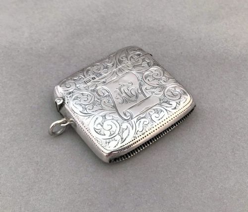 A Handsome Edwardian Silver Vesta