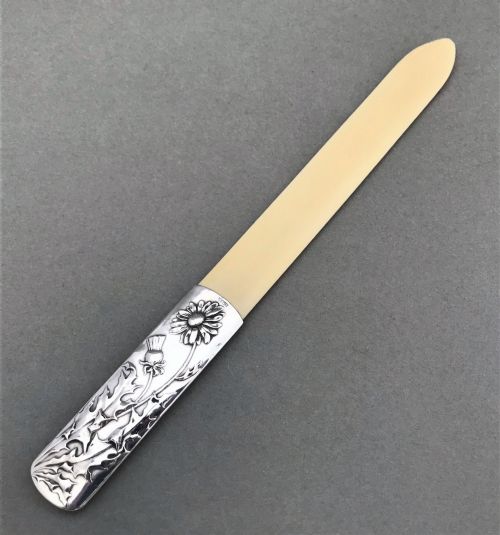 A Gorgeous Edwardian Silver Letter Opener