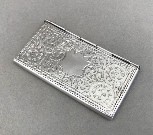 fig 1. A gorgeous George V novelty silver card case