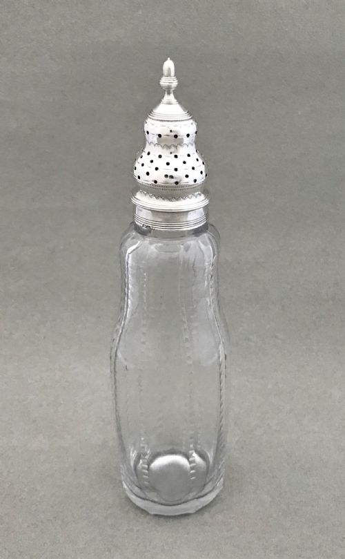 A Fine Late 18th Century Silver Mounted Caster