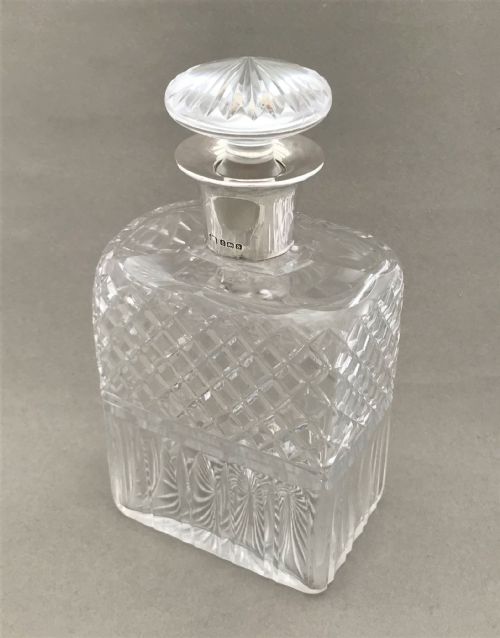 fig 1. An imposing silver mounted George V decanter