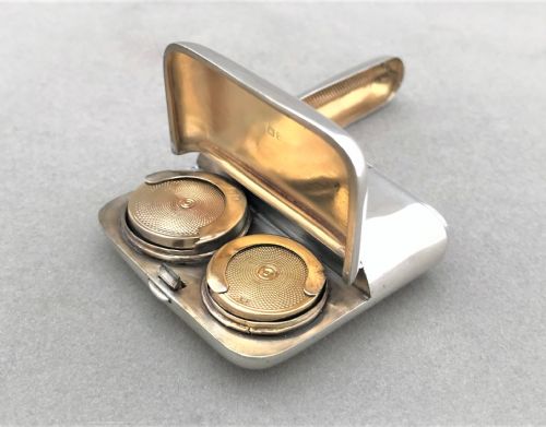 A Superb Victorian Silver Vesta/double Sovereign Case