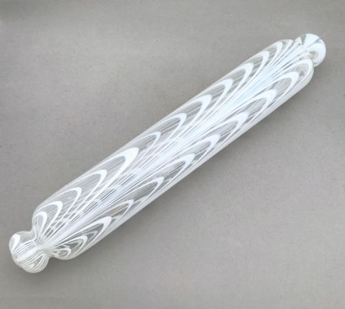 A Lovely Mid Victorian Nailsea Glass Rolling Pin