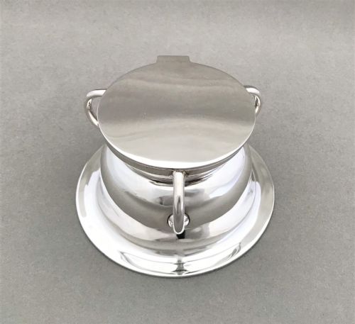 A Rare Edwardian Irish Silver Inkwell