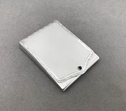 A Gorgeous Art Deco Silver Match Book Holder