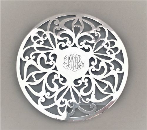A Fine Art Nouveau Sterling Silver Teapot Stand