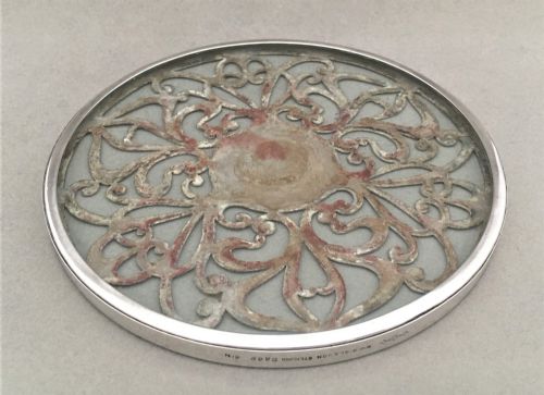 fig 1. A fine Art Nouveau Sterling silver teapot stand