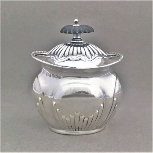 A Handsome Victorian Silver Tea Caddy
