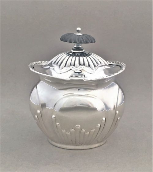 fig 1. A handsome Victorian silver tea caddy