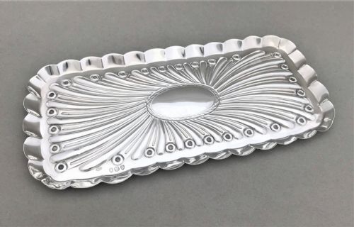 A Stylish William Comyns Victorian Silver Pen Tray