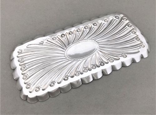 fig 1. A stylish William Comyns Victorian silver pen tray