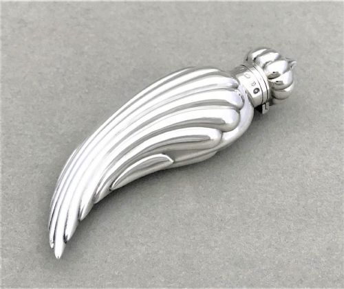 A Rare Victorian All Silver Scent Bottle