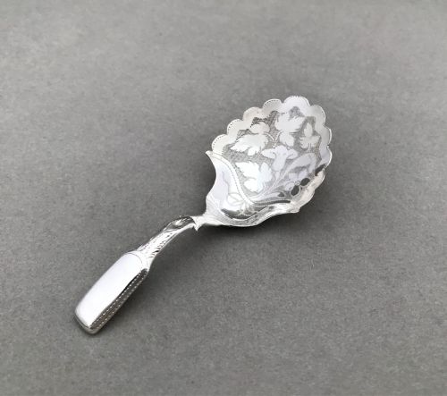 An Unusual Georgian Silver Caddy Spoon