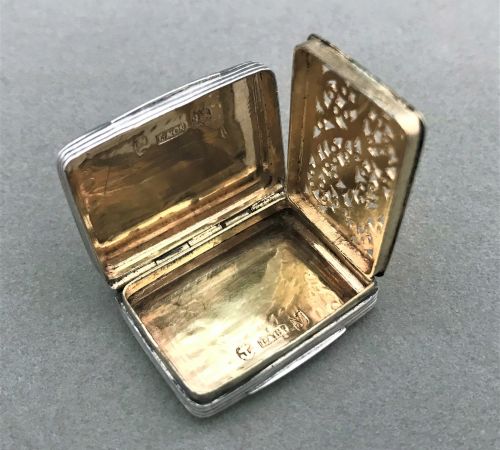 fig 1. A gorgeous Georgian silver vinaigrette