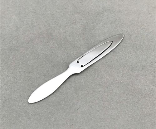 A Stylish All Silver Edwardian Bookmark