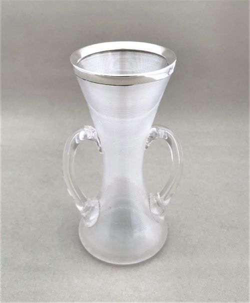 fig 1. A gorgeous Victorian silver mounted stem vase