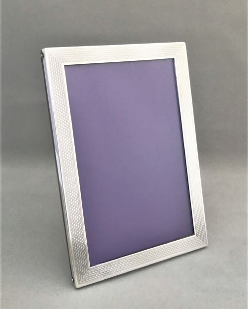 A Handsome Chester Assayed Art Deco Silver Photo Frame