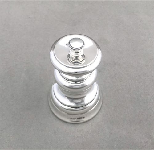 fig 1. A handsome all silver pepper grinder