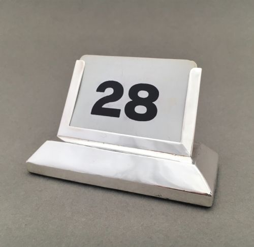An Edwardian Silver Perpetual Desk Calendar