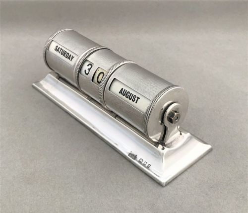 fig 1. A superb Art Deco silver perpetual calendar
