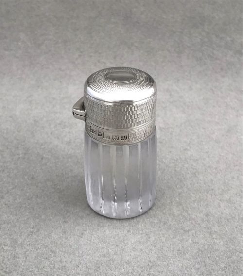 fig 1. A gorgeous silver mounted scent bottle