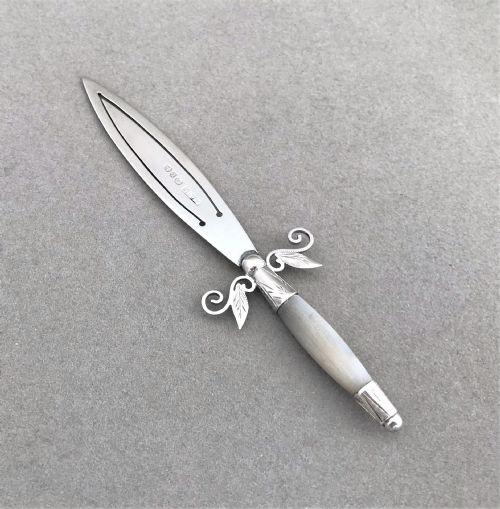 A Superior Victorian Silver Dagger Bookmark