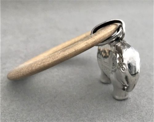 fig 2. A charming & collectable silver elephant baby's rattle