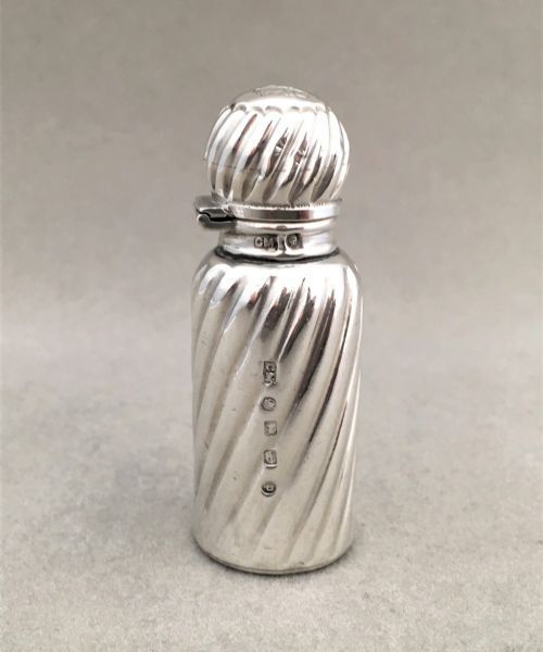 A Charming All Silver Victorian Scent Bottle