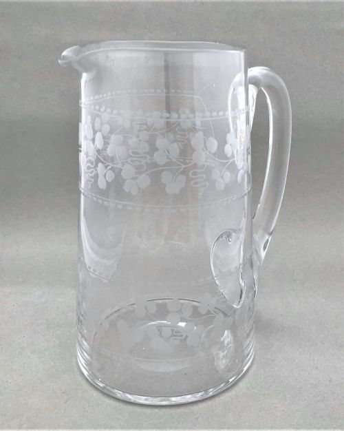 A Beautiful Victorian Glass Water Jug