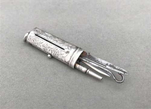 A Lovely Victorian Silver Etui