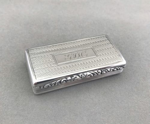 A Superb Georgian Silver Gilt Snuff Box