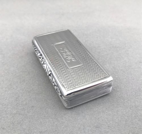 fig 1. A Superb Georgian Silver Gilt Snuff Box