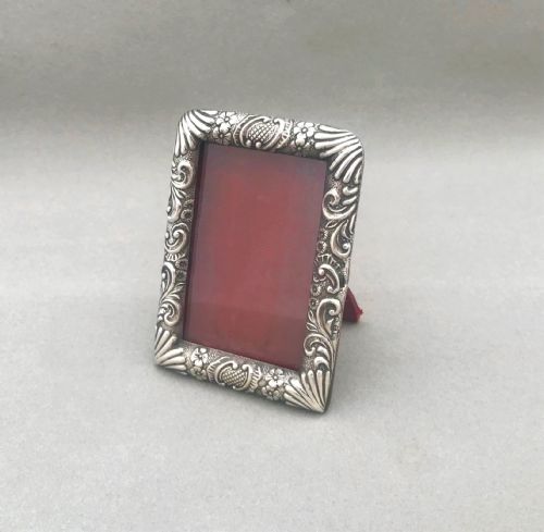 A Small Victorian Silver Photo Frame