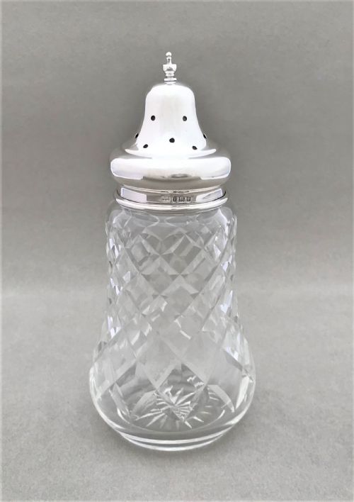A Lovely Silver Mounted Sugar Caster