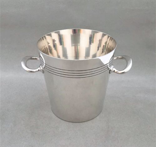 A Fine Silver Plated Art Deco Ice Bucket