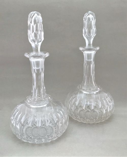 A Splendid Pair of Cut Glass Victorian Decanters
