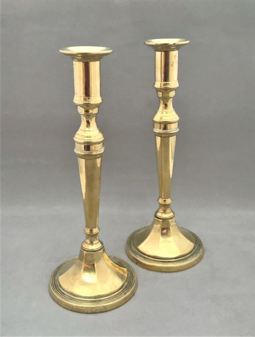 A Fine Pair of Victorian Brass Candlesticks