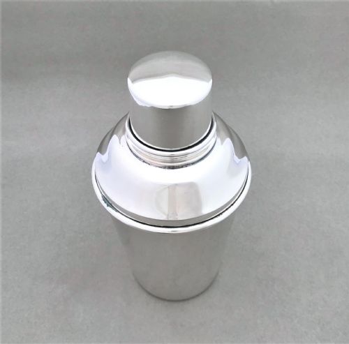 fig 1. An appealing small silver plated cocktail shaker